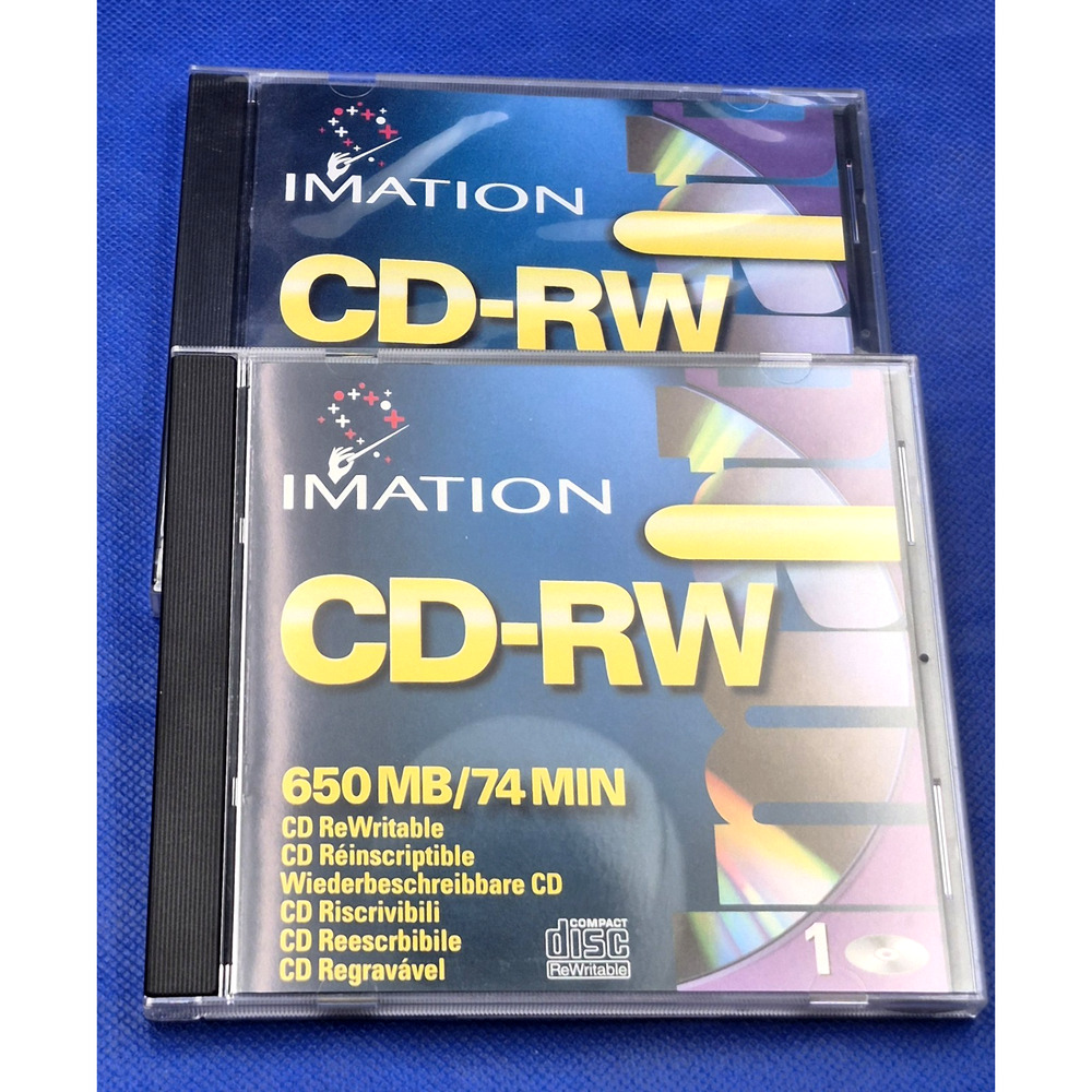 Imation 2-Count CD-RW 650MB Discs UNUSED